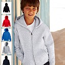 Jachete promotionale de copii cu gluga, buzunare si fermoar - Kids Hooded Sweat Jacket 62-035