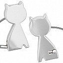 Brelocuri promotionale metalice in forma de pisica - Gato 0400117