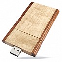 Memory stick-uri USB promotionale din lemn in 2 nuante - Woodata MO1053