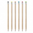 Creioane promotionale din lemn cu radiera - MO2494