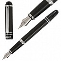 Stilouri Cacharel de lux cu capac, negre cu accesorii argintii cromate - Dandy CSN1082