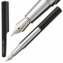 Stilouri metalice de lux, Cerruti, cu corp negru si design exclusivist - Shaft NSS2352