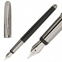 Stilouri de lux cu corp negru metalic si accesorii cromate - Cerruti Calibre NSV3742
