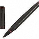 Pixuri metalice cu capac si corp negru cu insertii rosii - Cerruti Halo NSN1355