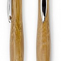 Pixuri din lemn cu agatatoare subtire si accesorii metalice cromate - Wooden 3788