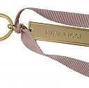 Brelocuri aurii cu panglica roz si design Nina Ricci - Evidence RAK408