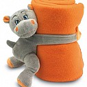 Paturi din lana pentru copii cu hipopotam din plus - MO7284