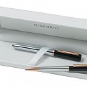 Seturi de pixuri metalice Nina Ricci, cu finisari in 3 culori - RPBR490 Seturi de pixuri metalice Nina Ricci, cu finisari in 3 culori - RPBR490