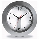 Ceasuri promotionale de perete cu rama argintie rotunda si cadran detasabil - 4451