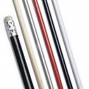 Creioane promotionale cu radiera si corp din lemn in culori diverse - 2541