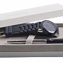 Seturi de ceasuri Cacharel cu stilouri metalice negre - CPMP108