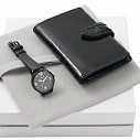 Seturi Cacharel de ceasuri unisex cu portofele negre - CPEM1162
