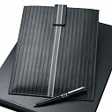Seturi de huse de tablete cu pixuri metalice negre - Cerruti NPBI414