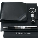 Seturi de portofele cu stick USB si pix metalic Cerruti de lux - NPBMU485