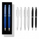Seturi de pix promotional si creion mecanic din aluminiu cu stylus pen - MO8758