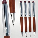 Creioane mecanice promotionale din lemn cu finisari metalice - B11115