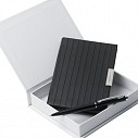 Seturi de pixuri negre Nina Ricci cu carnetele A5 de lux - RPBN374