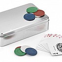 Seturi de carti de poker promotionale in cutie din aluminiu - 98089