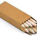 Cutii promotionale cu 10 creioane colorate din lemn - 91931