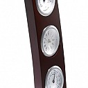 Ceasuri promotionale de birou cu higrometru, termometru si rama de lemn - Classic KC2664 