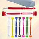 Pixuri promotionale cu stylus pen in etui cilindric din plastic - AP741520