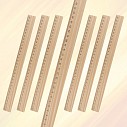Rigle promotionale din lemn de 30 cm - AP808515
