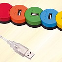 Hub-uri USB promotionale cu patru intrari colorate diferit - AP761366 Hub-uri USB promotionale cu patru intrari colorate diferit - AP761366