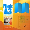 Pliante A3 impaturite in 4 - pliante publicitare tiparite offset sau digital