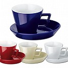 Cesti promotionale cu farfurioare din ceramica cu capacitate de 150 ml - 04348 Cesti promotionale cu farfurioare din ceramica cu capacitate de 150 ml - 04348