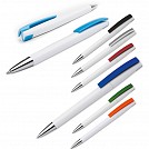 Pixuri promotionale din plastic cu agatatoare lata colorata - 12461 Pixuri promotionale din plastic cu agatatoare lata colorata - 12461