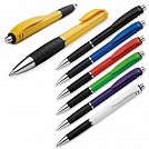 Pixuri promotionale realizate din plastic cu corp colorat si grip negru - 12495 Pixuri promotionale realizate din plastic cu corp colorat si grip negru - 12495