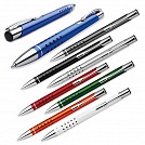 Pixuri metalice promotionale cu grip cu buline cauciucate - 12511 Pixuri metalice promotionale cu grip cu buline cauciucate - 12511