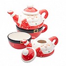 Ceainice din ceramica in forma de Mos Craciun - AP807951 Ceainice din ceramica in forma de Mos Craciun - AP807951