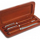 Seturi de pixuri cu stilou si cutit corespondenta realizate din lemn - B11820 Seturi de pixuri cu stilou si cutit corespondenta realizate din lemn - B11820