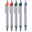 Pixuri bicolore promotionale din plastic cu agatatoare subtire - 2764 Pixuri bicolore promotionale din plastic cu agatatoare subtire - 2764