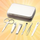 Truse promotionale metalice cu sase accesorii pentru manichiura - 19542949 Truse promotionale metalice cu sase accesorii pentru manichiura - 19542949