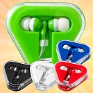 Casti audio promotionale in cutie cu forma de triunghi - 10821302 Casti audio promotionale in cutie cu forma de triunghi - 10821302