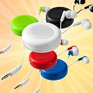 Casti audio promotionale colorate cu suport organizator pentru cablu - 10823504 Casti audio promotionale colorate cu suport organizator pentru cablu - 10823504