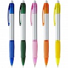 Pixuri promotionale din plastic cu pasta de scris neagra si grip cauciucat - 10640104 Pixuri promotionale din plastic cu pasta de scris neagra si grip cauciucat - 10640104