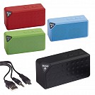 Speakere promotionale audio cu bluetooth si carcasa colorata din plastic cauciucat - 0406211 Speakere promotionale audio cu bluetooth si carcasa colorata din plastic cauciucat - 0406211