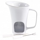 Fantani promotionale de ciocolata cu forma de cana, din ceramica - 0340041 Fantani promotionale de ciocolata cu forma de cana, din ceramica - 0340041