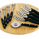 Tocatoare din lemn pentru pizza cu 9 tacamuri - 0301118 Tocatoare din lemn pentru pizza cu 9 tacamuri - 0301118