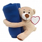 Paturi din fleece promotionale cu ursulet din plus - 0502231 Paturi din fleece promotionale cu ursulet din plus - 0502231