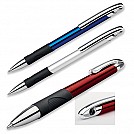 Pixuri metalice colorate cu grip negru cauciucat - 12533 Pixuri metalice colorate cu grip negru cauciucat - 12533