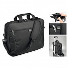 Genti negre promotionale pentru documente si laptop, cu bareta de umar - 72419 Genti negre promotionale pentru documente si laptop, cu bareta de umar - 72419