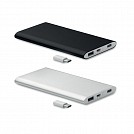 Baterii portabile metalice de 4000 mAh cu indicator LED - MO9141 Baterii portabile metalice de 4000 mAh cu indicator LED - MO9141