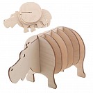Figurine promotionale cu 4 suporti de pahare din lemn - AP718149 Figurine promotionale cu 4 suporti de pahare din lemn - AP718149