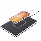 Carnetele A5 promotionale cu incarcator wireless incorporat - V2965 Carnetele A5 promotionale cu incarcator wireless incorporat - V2965