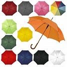 Umbrele promotionale automate cu maner curbat din lemn - V4232 Umbrele promotionale automate cu maner curbat din lemn - V4232