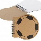 Carnetele promotionale cu spira si forma de minge de fotbal - V2957 Carnetele promotionale cu spira si forma de minge de fotbal - V2957